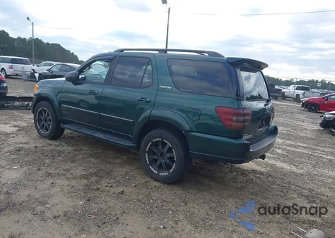 2002 Toyota Sequoia Limited V8 из США, поврежденный, VIN 5TDBT48A52S115956